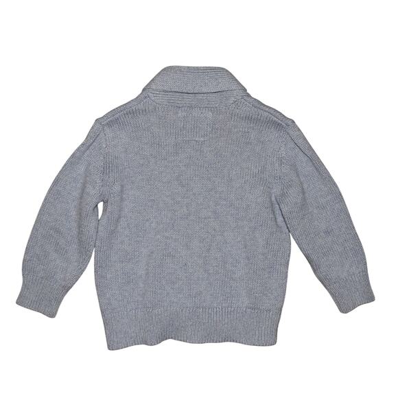 OSHKOSH B'GOSH NEW‎ $36 Light Blue Shawl Collar Cotton Cardigan 18M - Picture 2 of 3